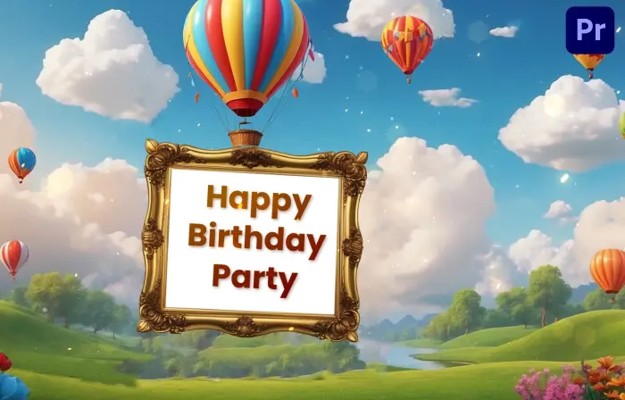 Stylish 3D Birthday Party Invitation Classy Slideshow
